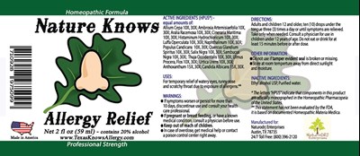 Nature Knows Allergy Relief 2oz bottle label.jpg 2oz bottle label - Nature Knows Allergy Relief 2oz bottle label